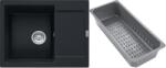 Franke Maris gránit mosogató lefolyóbetéttel 62x50 cm fekete 114.0741. 968 (1140741968)
