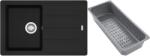 Franke Basis gránit mosogató lefolyóbetéttel 78x50 cm fekete 114.0741. 963 (1140741963)