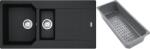 Franke Urban gránit mosogató lefolyóbetéttel 100x50 cm szürke/grafit/onix 114.0743. 081 (1140743081)