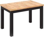 Wipmeb Sp. z o. o DOO bővíthető étkezőasztal, artisan tölgy/fekete 5903018212708 (WM0174)