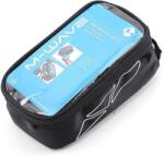 M-Wave Rotterdam Top XL felsőcső táska telefon tartóval, 1, 5L, fekete