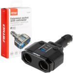 CANYON AMiO Szivargyújtó Aljzat Osztó Pd30W Pd20W Qc3.0 12V 24V + Feszültségmérő Amio-04174 (AMI-04174) (AMI-04174)