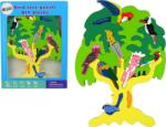 LeanToys Fa Madarak Papagájok DIY Fa Puzzle Blokkok (10135) (10135)