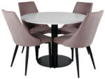  Étkezőgarnitúra Dallas 1169 (Rózsaszín + Fekete)