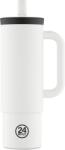 24Bottles Cana termică Straw Ice White, 800 ml (002233)