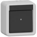 Gira 106 váltókapcsoló szürke falonkívüli rugós IP44 kivilágított (bekapcsolva) billentyű/gomb GIRA - 310630 (310630)