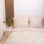 Takoy Pamut paplanhuzat 140x200 cm kúszó virágok bézs alapon