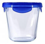 Pyrex COOK&GO szögletes magas+műa. fedő 12x12x12cm 0, 8l (203243)