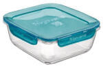 BormioliRocco Bormioli Rocco EVOLUTION-TÜRKIZ szögletes doboz 18x18x8cm 140cl (119895)