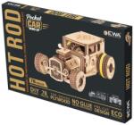 EWA wood art Zseb Hot Rod prémium 3D fa puzzle