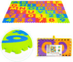 ECOTOYS Covor mare din spumă EVA pentru copii litere cifre 178x178 cm 36 bucăți ECOTOYS