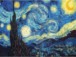 Figured Art Set goblen cu diamante, cu sasiu, Noapte instelata - van Gogh 40x50 cm (DP-001-Y)