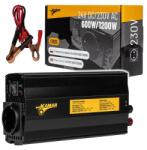 Kamar Convertor Tensiune, Invertor auto 600W putere continua, sinusoidal complet, 24V - 230V, 50Hz (E1925)