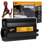 Kamar Convertor Tensiune, Invertor auto 300W putere continua, sinusoidal complet, 24V - 230V, 50Hz (E1923)