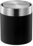 EKO asztali szemetes, Fandy, 1, 5 l, automatikusan záródó fedél, hangtalan, ergonomikus, könnyen üríthető, fekete (920461)