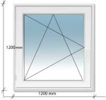 Decco 120x120 Bukó - Nyíló műanyag ablak Decco 71 profil 2 retegű üvegezés