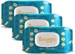 Beggs nedves öblíthető törlőkendő, 3×64 darab (BABY3886bun1)