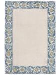 Flair Rugs Covor albastru-fildeș țesut manual din amestesc de lână 200x290 cm Myla Floral Frame - Flair Rugs Covor