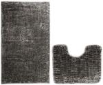 Restilo Covorașe de baie gri-închis pentru WC 2 buc. 80x50 cm Bati - Restilo Covor baie