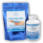 FitSport Nutrition Maxi Pro 90% 750g + BCAA 4: 1: 1 240cps - banán - gyogy-novenyek - 10 015 Ft