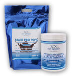 FitSport Nutrition Maxi Pro 90% 2500g + 100% L-Glutamină Pură 550g Micronizată - Banană - planta-medicinala - 259,00 RON