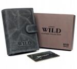 WILD Férfi Bőr Pénztárca -N4L-P-CHM-1010 BLACK- Fekete- (5903051071010)