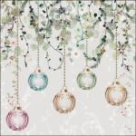 Ambiente Karácsonyi díszek szalvéta - Floral Christmas Grey (VR-33319995)