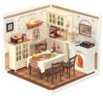 Rolife Puzzle 3D, Minicasuta Warm Dining Room, Plastic, RoLIfe, 150 piese