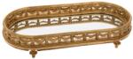 Iliadis Alexandros Tava din rasina ovala Antique Gold 43 cm x 22 cm x 8 cm (89025) Tava