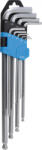 BGS technic Set imbusuri tip L in Inch cu cap sferic, 1/16"-3/8" (BGS 799) Cheie imbus
