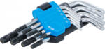 BGS technic Set chei tip L | scurte | Profil T (pentru Torx) cu gaură T10 - T50 | 9 piese (BGS 809) - mistertools