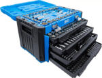 BGS technic Set chei tubulare 6 colțuri | Antrenare 6, 3 mm (1/4") / 10 mm (3/8") / 12, 5 mm (1/2") | Mărimi metric şi în ţoli | 300 piese (BGS 74000) Trusa unelte