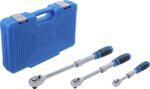 BGS technic Set chei cu clichet reversibil | extensibil | 6, 3 mm (1/4") - 10 mm (3/8") - 12, 5 mm (1/2") | 3 piese (BGS 25123)