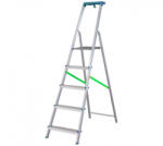 Bormann scară din aluminiu, 6 trepte, cu suport pentru scule, trepte și picioare antiderapante (BHL9010)