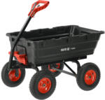 TOYA Căruț de grădină basculant XXL 550 kg cu roți 13" (YT-86961)