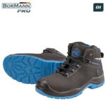 Bormann bocanci de protecție O1, Negri, Piele Nubuc, MADERA mărime 43 (BPP8235)