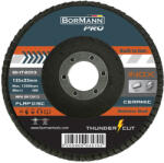 Bormann disc abraziv "THUNDER-CUT" cu lame din ceramică inox Φ125x22 #80 (BHT2013)