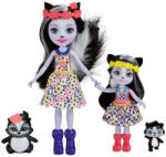 Mattel Set papusi Enchantimals Sage Skunk Caper si Sabella Striper (HCF82) Figurina