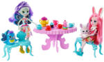Mattel Set de joaca EnchanTimals Bree Bunny si Patter Peacock Petrecerea cu ceai (GLD41) Figurina