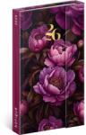 REALSYSTEM 2026 5413 Purple Flowers 13x21cm mágneses zsebnaptár (5413-PF) - bestbyte