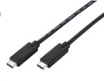 C-TECH USB 3.2 Type C Összekötő Fekete 1m CB-USB32-10B (CB-USB32-10B)