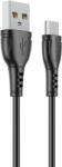 BOROFONE Cablu Date si Incarcare USB la MicroUSB Borofone BX51 Triumph, 1 m, 2.4A, Negru (cb/Bor/Micro/BX51/1m/n/bl) - vexio