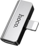 hoco. Adaptor Audio Lightning la Lightning / Lightning HOCO LS24, Argintiu (ada/au/us/hoc/ls/ar) - vexio