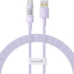 Baseus Data Cable Gem USB Type-C csatlakozóval, Szuper Gyors Töltés 100W, 2m - Nebula Purple