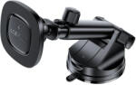 ACEFAST Autó tartó Acefast D47 Vezeték nélküli töltéssel - Műszerfalra, Mágneses Rögzítés, Rögzítő Klip, 15W, 4.7-6.9" Telefonokhoz - Fekete