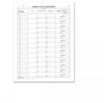 Pátria Tanügy Segédtábla az 1. osztályos tanulók beírásához (26 tanulóra)