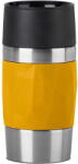 emsa TRAVEL MUG Compact thermal mug (yellow/stainless steel, 0.3 liters, screw cap) (N2161000) - vexio