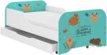 Wooden Toys MIKI gyerekágy 160x80cm matraccal és ágyneműtartóval - kapibara rét