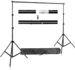  Fotózási háttérállvány, támogató rendszer, hordozó táska, 2x2 méter, Nincs homokzsák