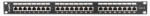 Lanberg PPS6-1024-B 19" 1U 24port Cat. 6 FTP árnyékolt fekete patch panel - pepita